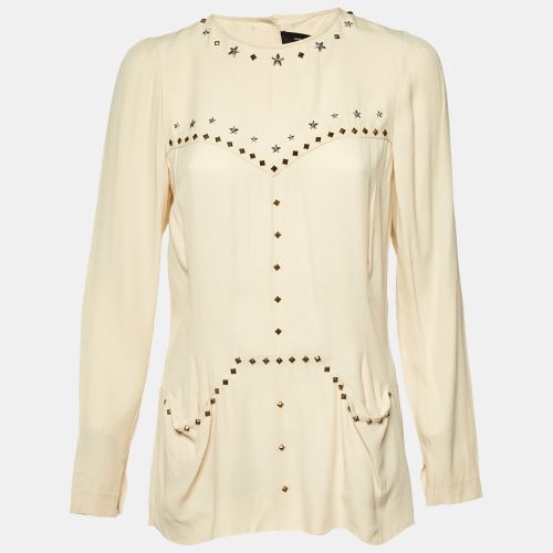 Crepe Studded Button Back Blouse M - Isabel Marant - Modalova