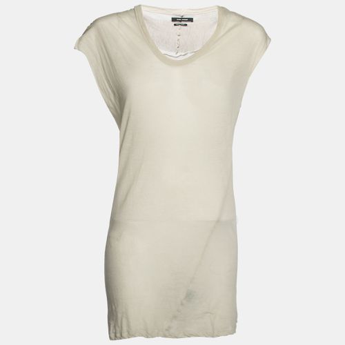 Isabel Marant Beige Cotton See Through Sleeveless Mini Dress M - Isabel Marant - Modalova