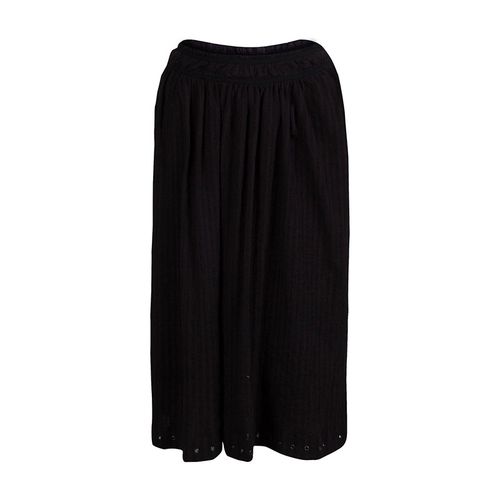 Isabel Marant Etoile Black Cotton Eyelet Detail Gathered Skirt S - Isabel Marant - Modalova