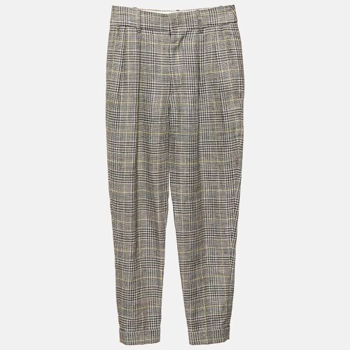 Isabel Marant Multicolor Checked Linen Blend Trousers S - Isabel Marant - Modalova