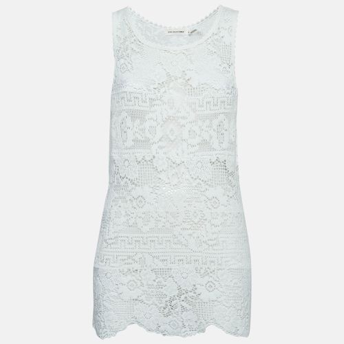 Isabel Marant White Patterned Lace Sleeveless Top M - Isabel Marant - Modalova