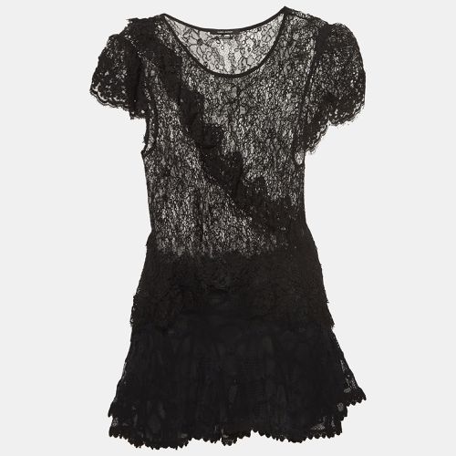 Isabel Marant Black Patterned Lace Top and Skirt Set S/M - Isabel Marant - Modalova