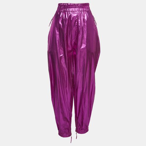 Isabel Marant Metallic Pink Cotton Carrot-Fit Galoni Trousers L - Isabel Marant - Modalova