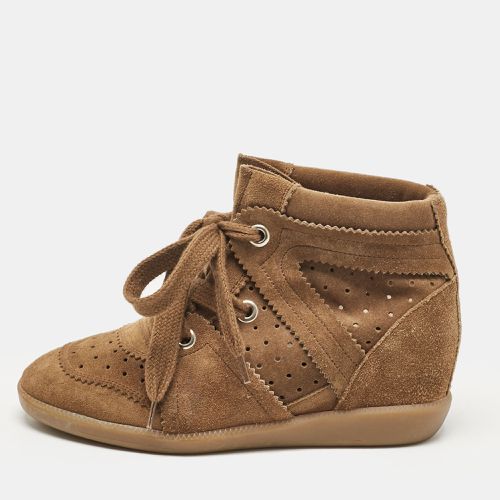 Isabel Marant Brown Suede Bobby Wedge Sneakers Size 36 - Isabel Marant - Modalova