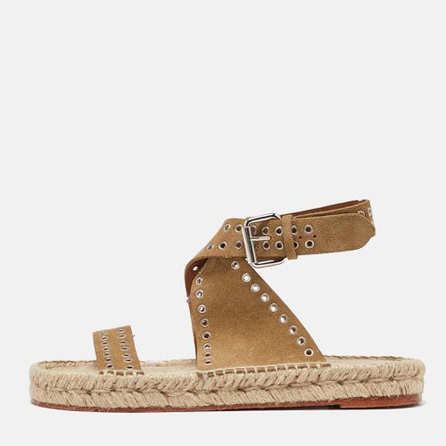 Isabel Marant Brown Suede Illya Espadrille Flat Sandals Size 39 - Isabel Marant - Modalova