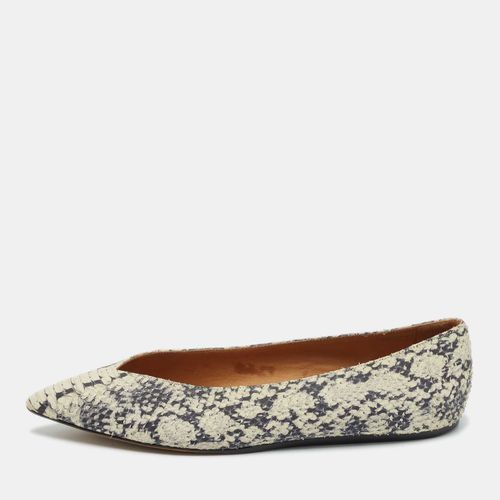 Isabel Marant Grey Python Embossed Leather Ballet Flats Size 39 - Isabel Marant - Modalova