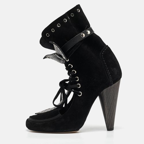 Isabel Marant Black Suede Milla Eyelet Ankle Boots Size 39 - Isabel Marant - Modalova