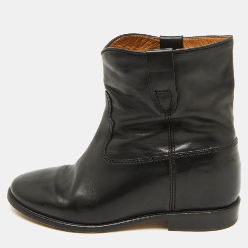 Isabel Marant Black Leather Ankle Length Boots Size 38 - Isabel Marant - Modalova