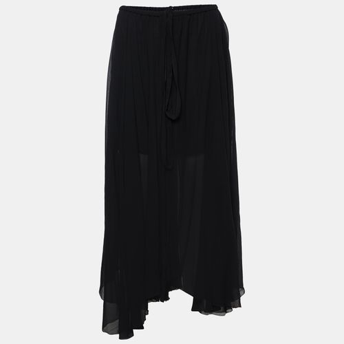 Isabel Marant Etoile Black Chiffon Wrap Long Skirt S - Isabel Marant Etoile - Modalova