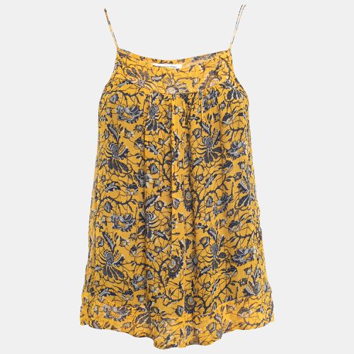 Isabel Marant Etoile Yellow Floral Printed Sleeveless Top M - Isabel Marant Etoile - Modalova