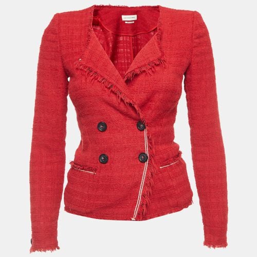 Isabel Marant Etoile Red Tweed Double-Breasted Jacket S - Isabel Marant Etoile - Modalova