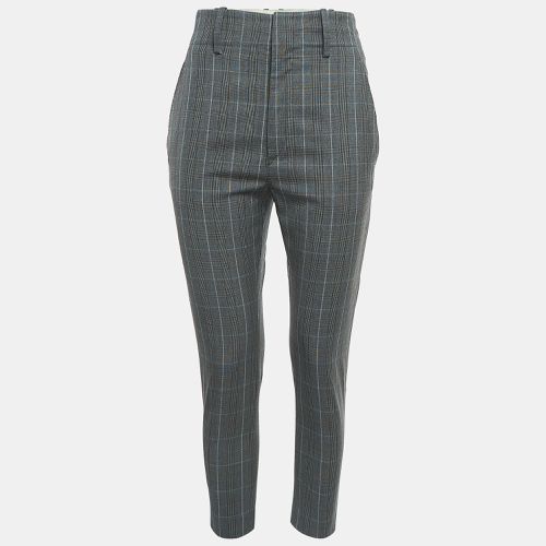 Isabel Marant Etoile Grey Plaid Wool Trousers S - Isabel Marant Etoile - Modalova