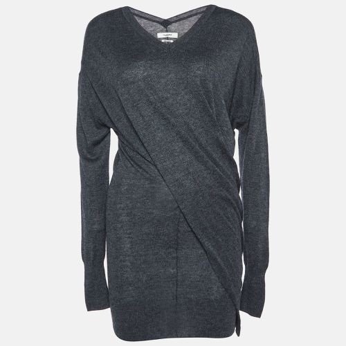 Isabel Marant Etoile Grey Wool Blend Draped Mini Dress XS - Isabel Marant Etoile - Modalova