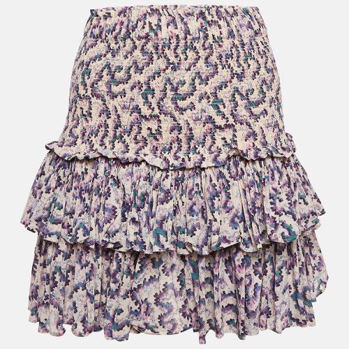 Isabel Marant Etoile Purple Printed Cotton Naomi Mini Skirt M - Isabel Marant Etoile - Modalova