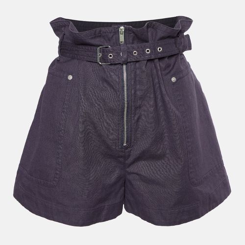 Isabel Marant Etoile Dark Blue Cotton Linen Parana Shorts S - Isabel Marant Etoile - Modalova