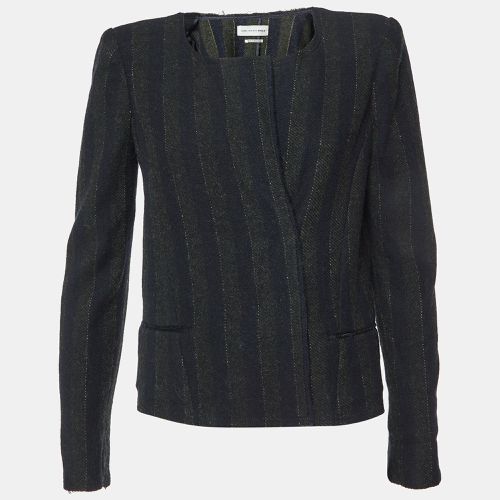 Isabel Marant Etoile Black Stripe Wool Blend Jacket S - Isabel Marant Etoile - Modalova