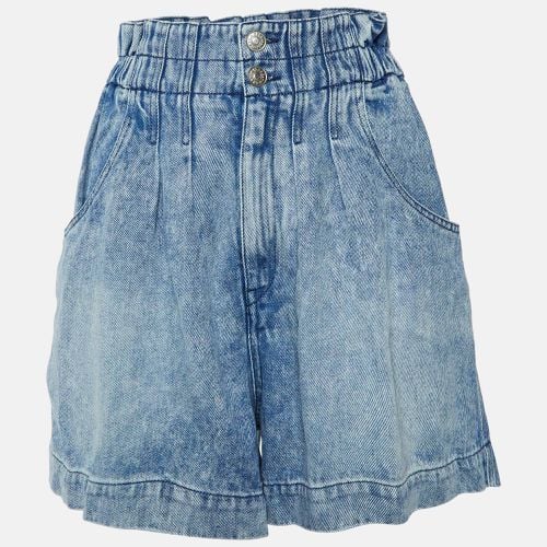 Isabel Marant Etoile Blue Denim Eliasticised Waist Shorts M - Isabel Marant Etoile - Modalova