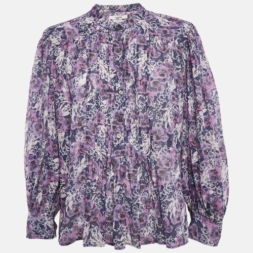 Purple/ Floral Print Cotton Top S - Isabel Marant Etoile - Modalova