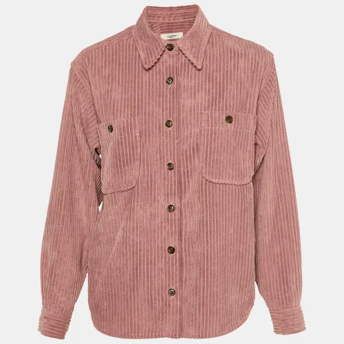 Isabel Marant Étoile Pink Corduroy Oversized Dexo Shirt S - Isabel Marant Etoile - Modalova