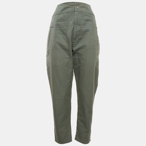 Isabel Marant Etoile Green Cotton Tapered Raluniae Trousers S - Isabel Marant Etoile - Modalova