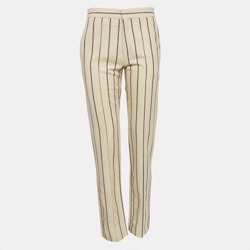 Off Striped Crepe Slim-Fit Trousers S - Isabel Marant - Modalova