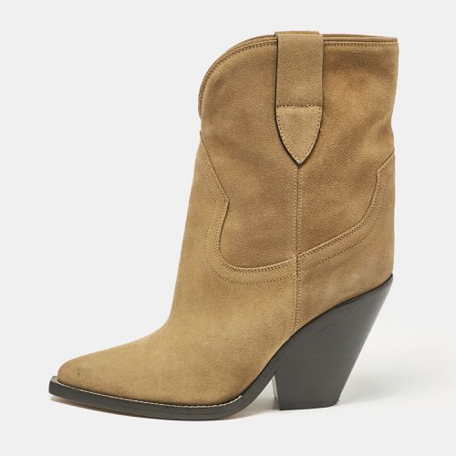 Isabel Marant Beige Suede Dewina Ankle Length Boots Size 38 - Isabel Marant - Modalova