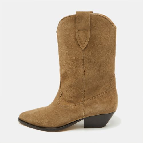 Isabel Marant Taupe Brown Suede Duerto Pointed Toe Boots Size 39 - Isabel Marant - Modalova