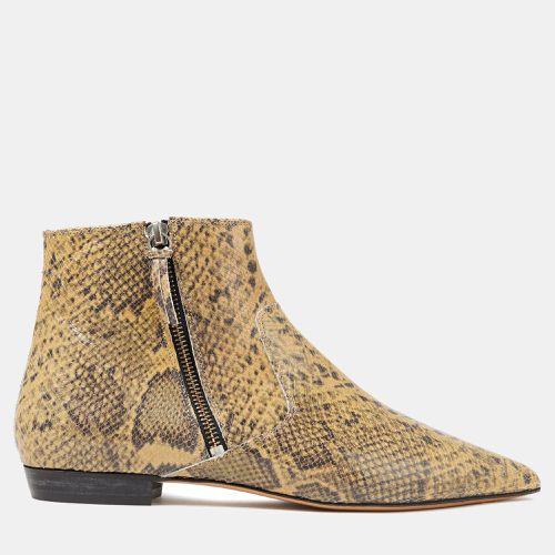 Isabel Marant Snakeskin Embossed Leather Ankle Boots Size 36 - Isabel Marant - Modalova