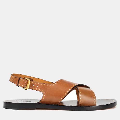 Isabel Marant Leather Cross Strap Flat Sandals Size 36 - Isabel Marant - Modalova