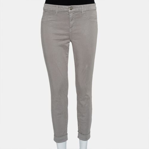 J Brand Stone Lyocell & Cotton Ankle Cuff Anja Pants M - J Brand - Modalova