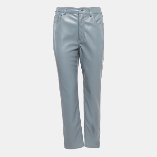 Jonathan Simkhai Grey Faux Leather Straight Leg Pants M - Jonathan Simkhai - Modalova