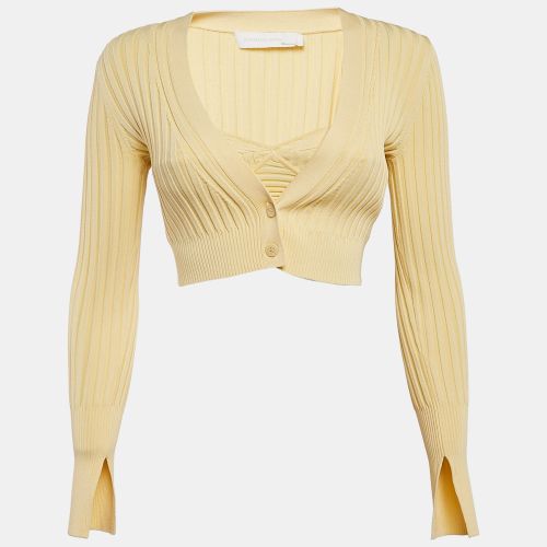 Jonathan Simkhai Yellow Rib Knit Cardigan and Top Set XS/S - Jonathan Simkhai - Modalova