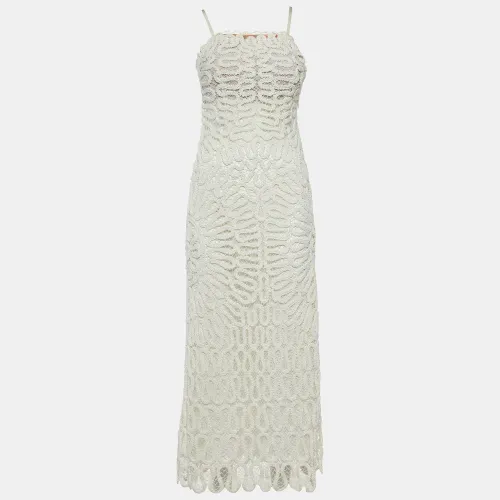 Jonathan Simkhai White Lace Cage Crochet Elise Dress XS - Jonathan Simkhai - Modalova