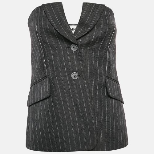 Jonathan Simkhai Charcoal Grey Pinstripe Tailored Bustier M - Jonathan Simkhai - Modalova