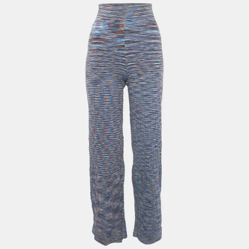 Jonathan Simkhai Caicos Multicolor Space Knit Wide-Leg Trousers L - Jonathan Simkhai - Modalova