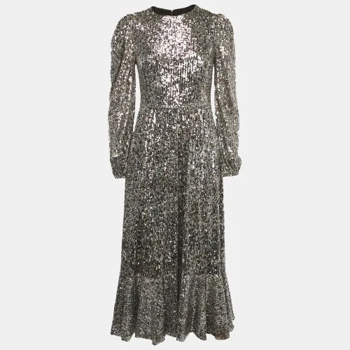 Jonathan Simkhai Brown Emmy Speckle Sequins Midi Dress XS - Jonathan Simkhai - Modalova