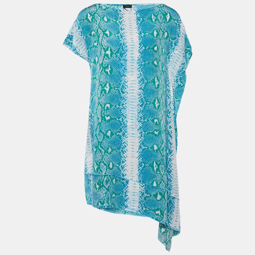 Joseph Blue Snake Printed Silk Shift Dress S - Joseph - Modalova