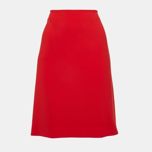 Joseph Red Crepe Zip-Up Skirt L - Joseph - Modalova