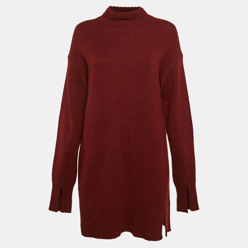 Joseph Red Cashmere Knit High Neck Tunic Sweater L - Joseph - Modalova