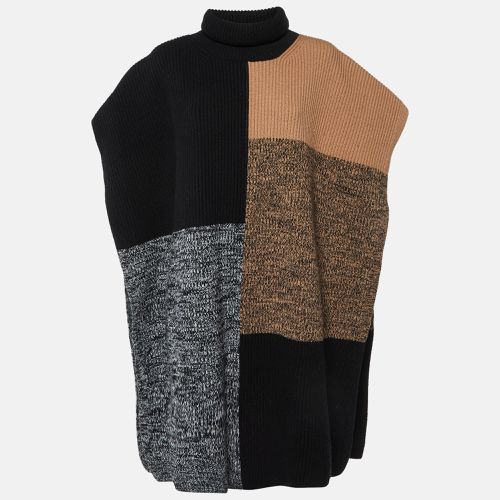 Joseph Brown Merino Wool Knit Collage Poncho One Size - Joseph - Modalova