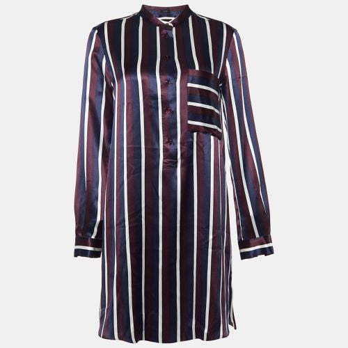 Joseph Multicolor Satin College Stripe Blouse S - Joseph - Modalova