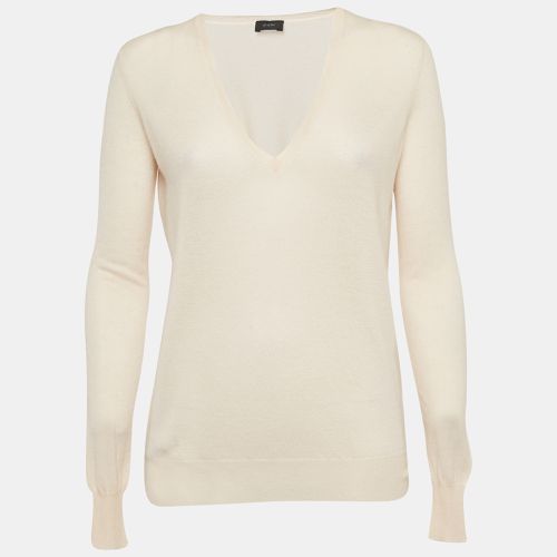 Joseph Pink Cashmere Knit V-Neck Sweater S - Joseph - Modalova