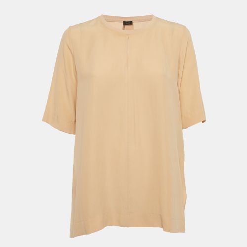 Joseph Beige Silk Key -Hole Tunic Top M - Joseph - Modalova