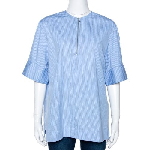 Joseph Blue Pinstripe Cotton Brair Blouse L - Joseph - Modalova