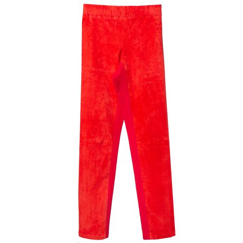 Joseph Red Lambskin & Cotton Stretch Leggings S - Joseph - Modalova