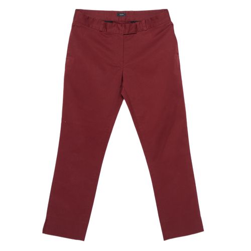 Joseph Burgundy Cotton Chino Pants S - Joseph - Modalova