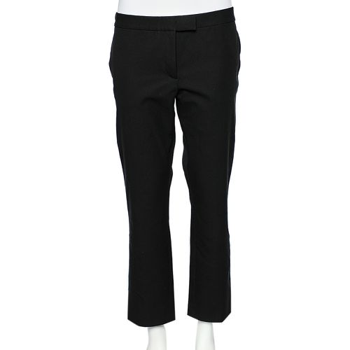 Joseph Black Stretch Gabardine Finley Straight Fit Trousers M - Joseph - Modalova