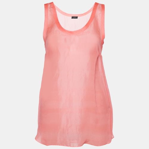 Joseph Neon Pink Silk Voile Sheer Tank Top M - Joseph - Modalova