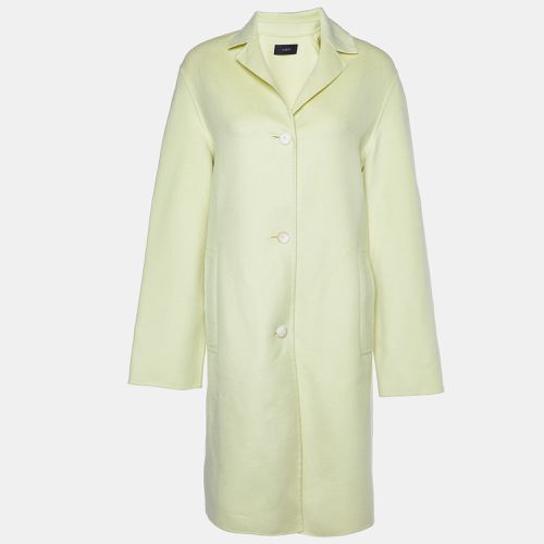 Joseph Lime Yellow Wool & Silk Caia Short Coat XS - Joseph - Modalova