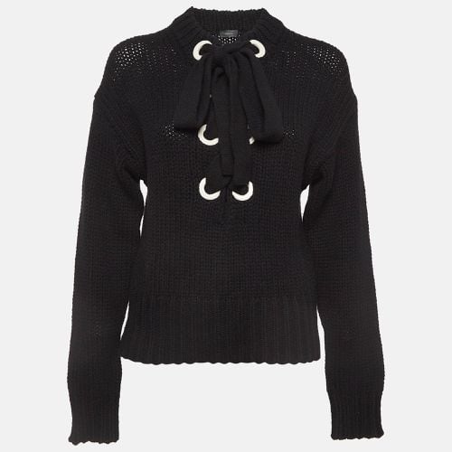 Joseph Black Cashmere Knit Tie-Up Sweater M - Joseph - Modalova